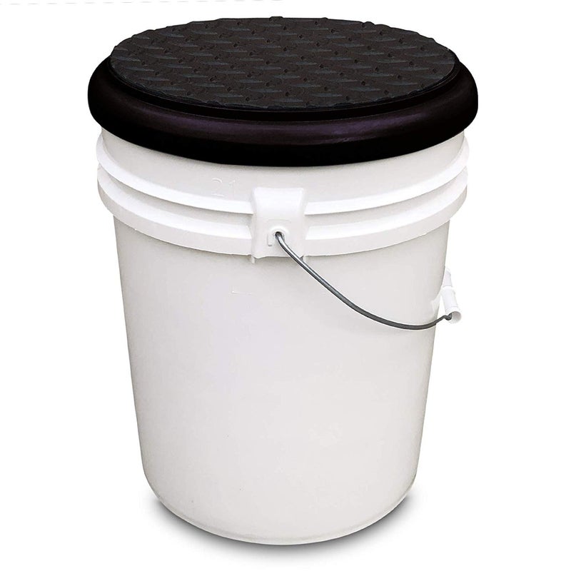 BUCKET PROS Padded Bucket Lid with Diamond Pad Frame/Black Pad-By Bucket Lidz - Image 4